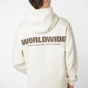 WORLDWIDE - Hoodie - white WORLDWIDE - Hoodie - white