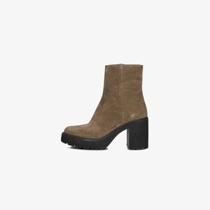 KHAN - Platform ankle boots - taupe KHAN - Platform ankle boots - taupe