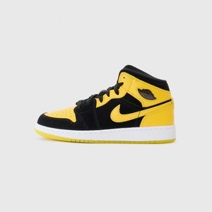 AIR 1 MID UNISEX - High-top trainers - black/varsity white AIR 1 MID UNISEX - High-top trainers - black/varsity white