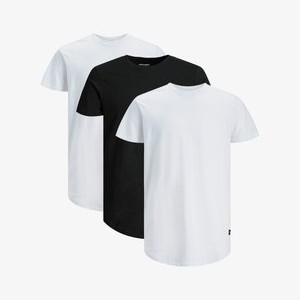 3 PACK - Basic T-shirt - weiß schwarz 3 PACK - Basic T-shirt - weiß schwarz