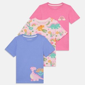 3 PACK - Print T-shirt - light pink/pink/blue