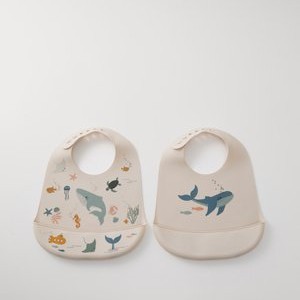 TILDA BIB UNISEX 2 PACK - Bib - sandy TILDA BIB UNISEX 2 PACK - Bib - sandy