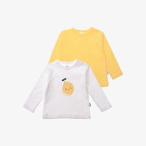 ZITRONE SQUEEZE THE DAY - Long sleeved top - weiss gelb ZITRONE SQUEEZE THE DAY - Long sleeved top - weiss gelb