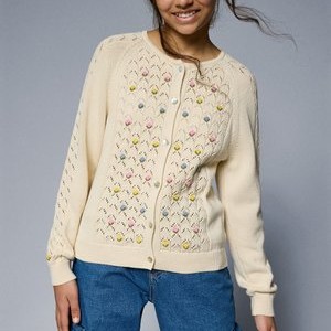 CANEA CARDIGAN - Cardigan - macadamia CANEA CARDIGAN - Cardigan - macadamia