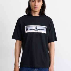 WINGS PHOTO CREW - Print T-shirt - black/white WINGS PHOTO CREW - Print T-shirt - black/white