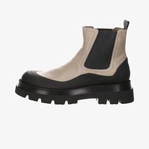 Ankle boots - beige kombi-schwarz Ankle boots - beige kombi-schwarz
