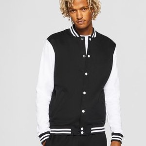 2 TONE COLLEGE - Zip-up sweatshirt - black/white 2 TONE COLLEGE - Zip-up sweatshirt - black/white