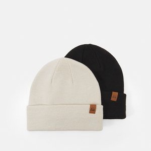 2 PACK - Beanie - black/off-white 2 PACK - Beanie - black/off-white
