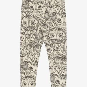 PAULA  NOOS - Leggings - Trousers - cream aop owl