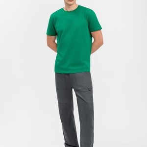 CREW NECK REGULAR FIT - Basic T-shirt - dark green CREW NECK REGULAR FIT - Basic T-shirt - dark green