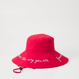 EMBROIDERED BUCKET HAT UNISEX - Hat - red
