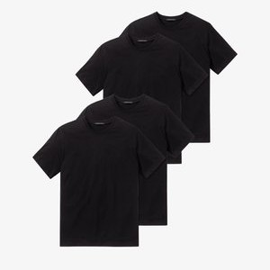 4-PACK AMERICAN - Basic T-shirt - schwarz