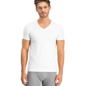 3ER PACK-EOCM V-AUSSCHNITT K - Basic T-shirt - weiß 3ER PACK-EOCM V-AUSSCHNITT K - Basic T-shirt - weiß