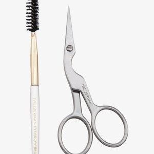 BROW SHAPING SCISSORS & BRUSH - Eye makeup tool - stainless BROW SHAPING SCISSORS & BRUSH - Eye makeup tool - stainless