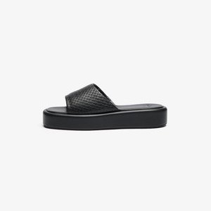 LEATHER - Mules - black LEATHER - Mules - black