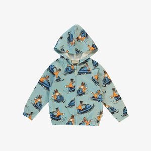 HOODIE WITH SNOWMOBILE - Zip-up sweatshirt - stratosphere HOODIE WITH SNOWMOBILE - Zip-up sweatshirt - stratosphere