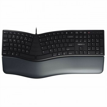 Клавиатура Cherry KC 4500 ERGO Чёрный Испанская Qwerty QWERTY
