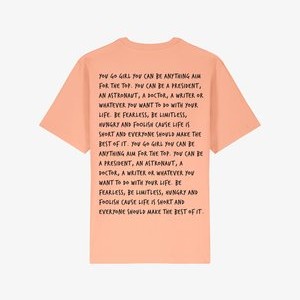YOU GO GIRL BACK HEAVYWEIGHT - Print T-shirt - light pink YOU GO GIRL BACK HEAVYWEIGHT - Print T-shirt - light pink