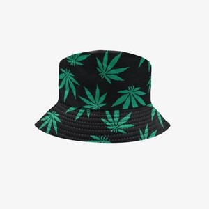 FISCHER-HUT BUCKET HAT - Hat - black green FISCHER-HUT BUCKET HAT - Hat - black green
