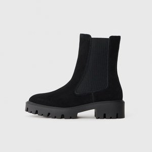 LEATHER ONLBETTY - Classic ankle boots - black