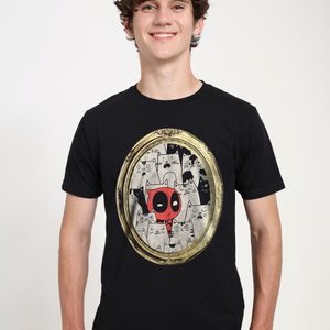 DEADPOOL CATS RULE EVERYTHING AROUND ME - Print T-shirt - black DEADPOOL CATS RULE EVERYTHING AROUND ME - Print T-shirt - black