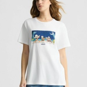 WITH RHINESTONES - Print T-shirt - white WITH RHINESTONES - Print T-shirt - white