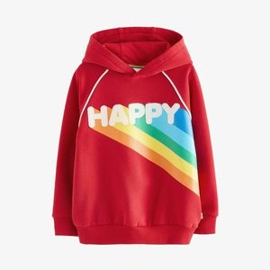 BY JOOLS OLIVER RAINBOW HAPPY - REGULAR FIT - Hoodie - red