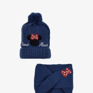 SET 2 TLG BOMMEL - Scarf - dunkel-blau SET 2 TLG BOMMEL - Scarf - dunkel-blau