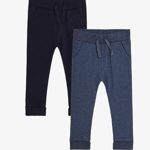 2 PACK REGULAR FIT - Trousers - navy