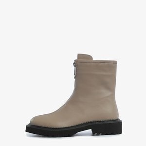 Ankle boots - beige silver Ankle boots - beige silver