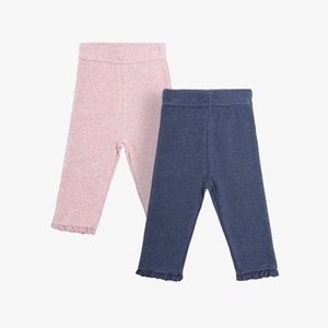 2 PACK - Leggings - Trousers - pink