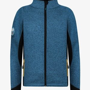 KNITTED JACKET STRICKJACKE FLEECEJACKE - Light jacket - blau KNITTED JACKET STRICKJACKE FLEECEJACKE - Light jacket - blau