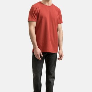 CREW NECK REGULAR FIT - Basic T-shirt - coral CREW NECK REGULAR FIT - Basic T-shirt - coral