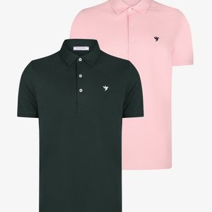 PACK OF 2 - Polo shirt - dark green PACK OF 2 - Polo shirt - dark green