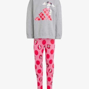 X DISNEY MINNIE MOUSE KIDS - Leggings - medium grey heather pink fusion pure ruby X DISNEY MINNIE MOUSE KIDS - Leggings - medium grey heather pink fusion pure ruby