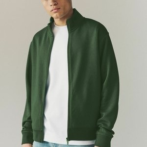 Zip-up sweatshirt - green Zip-up sweatshirt - green
