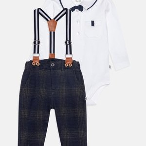 CLASSIC BOYS SET - Trousers - dark blue/white CLASSIC BOYS SET - Trousers - dark blue/white