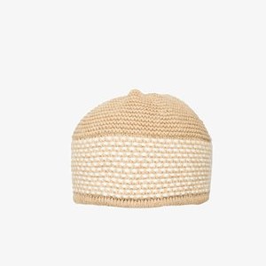 Beanie - beige/white Beanie - beige/white