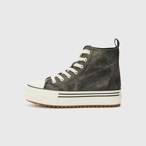 High-top trainers - grey washed High-top trainers - grey washed