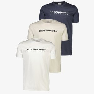 3 PACK TEE - Print T-shirt - nb gm wh 3 PACK TEE - Print T-shirt - nb gm wh