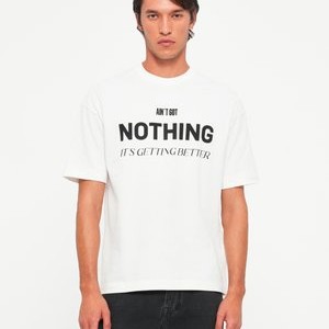 ANAYO NOTHING - Print T-shirt - ecru ANAYO NOTHING - Print T-shirt - ecru