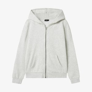 Zip-up sweatshirt - light grey melange Zip-up sweatshirt - light grey melange