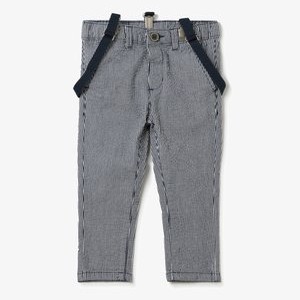 WITH BRACES - Trousers - blue white WITH BRACES - Trousers - blue white