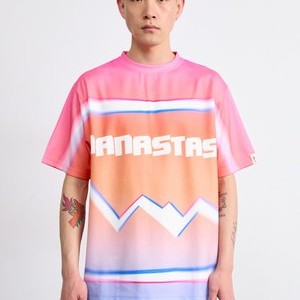 ALLOVER GRADIENT LOGO - Print T-shirt - pink ALLOVER GRADIENT LOGO - Print T-shirt - pink
