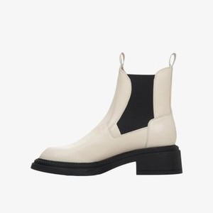 Classic ankle boots - beige and black Classic ankle boots - beige and black