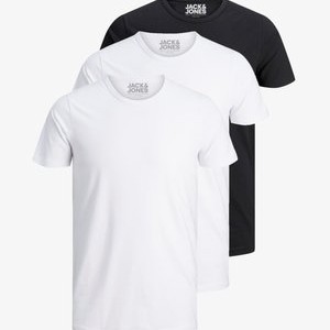 3 PACK O-NECK - Basic T-shirt - white/white/black 3 PACK O-NECK - Basic T-shirt - white/white/black