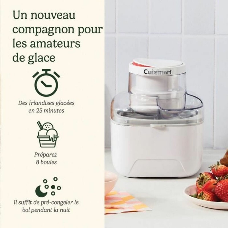 Мороженица Cuisinart ICEM10E Белый 12 W 473 ml