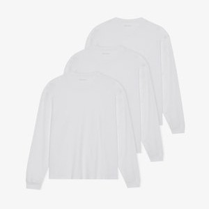 3 PACK - Long sleeved top - white 3 PACK - Long sleeved top - white