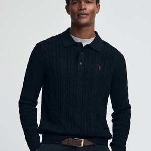 CABLE RIGBY - Long sleeved top - navy CABLE RIGBY - Long sleeved top - navy