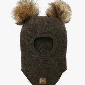 WOOL FULLFACE - Headscarf - dark brown melange WOOL FULLFACE - Headscarf - dark brown melange